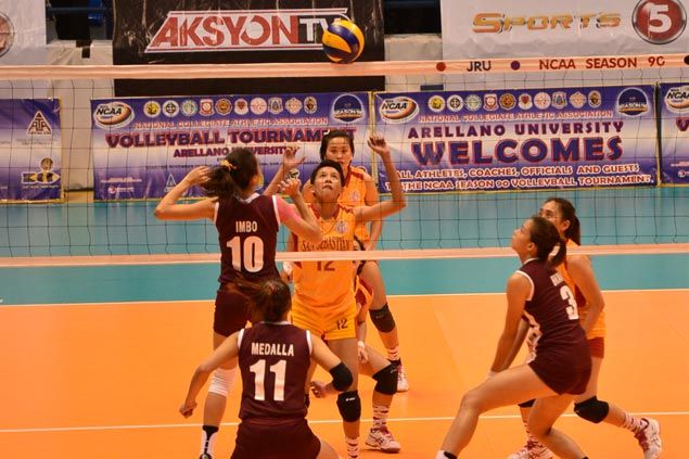 Arellano, San Sebastian set up title showdown in NCAA women's volleyball