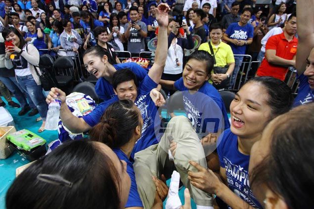 Lady Eagles glad to score quick finish to title series and allow coach ...