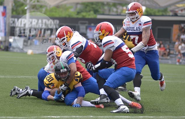 Aguilas finally find end zone, but admits journey to respectability has  just begun