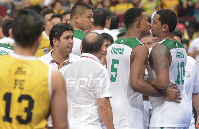 UST coach Bong Dela Cruz refuses to dwell on spat with DLSU's Jason Perkins