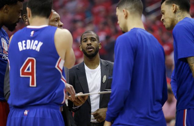 Injured Chris Paul works out on court for LA Clippers ahead of Game Three vs Rockets