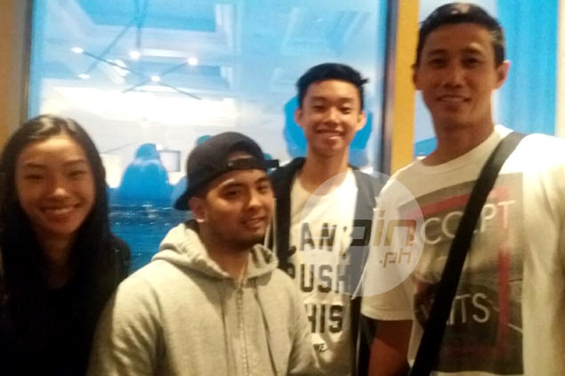 Hands-on dad Danny Ildefonso accompanies Batang Gilas member Sean Dave in Vegas training