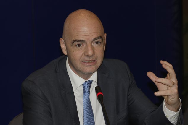 Fifa President Gianni Infantino lauds Leicester's Cinderella run in English Premier League