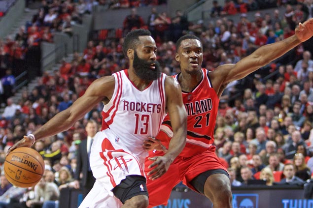Harden waxes hot, Lillard turns cold as Rockets erase 21-point deficit to snap Blazers' 6-game win run
