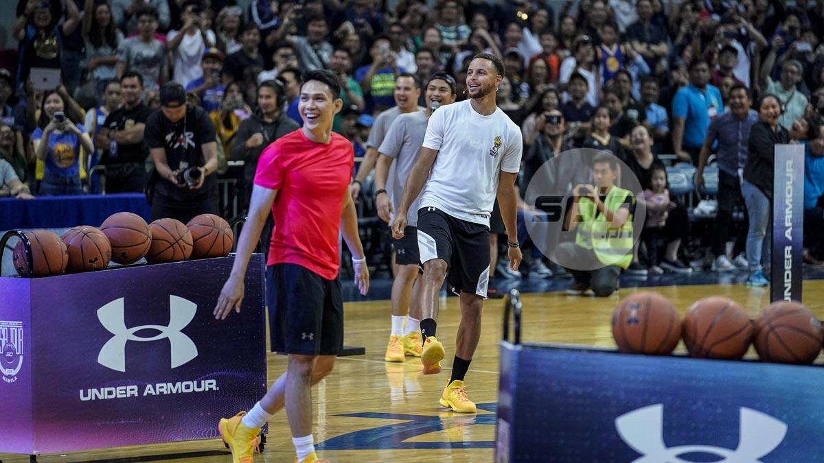 Day to remember for PJ Simon as he beats Steph Curry in fun event