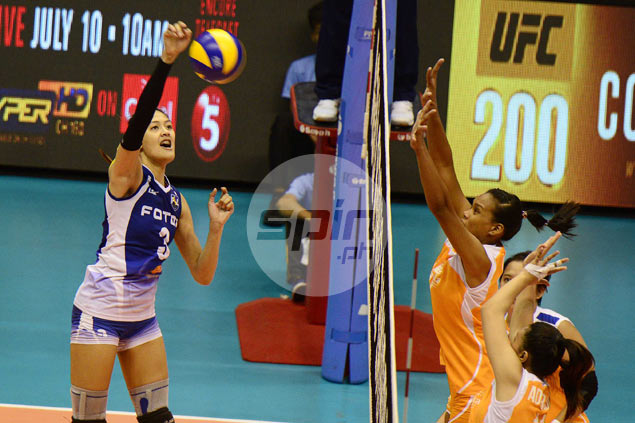 Jaja Santiago just as dominant despite shift in position from middle blocker to open spiker