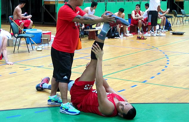 Hope for Ginebra as Japeth Aguilar joins practice ahead of Dubai game against Rain or Shine