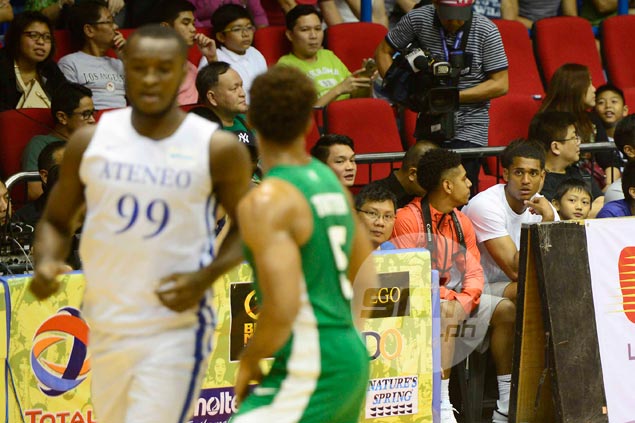 Jordan Clarkson a can't-miss presence at ringside during Ateneo-La Salle game