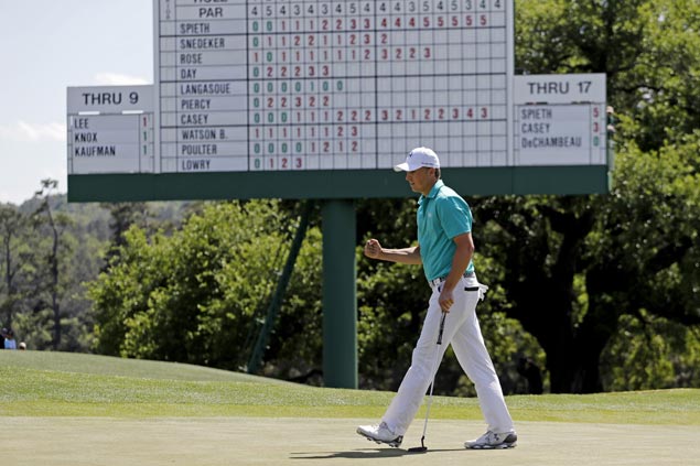 Jordan Spieth picks up where he left off at Augusta National