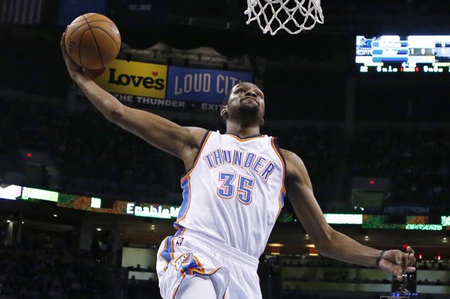 Durant, Westbrook lead Thunder past Hornets for sixth straight win
