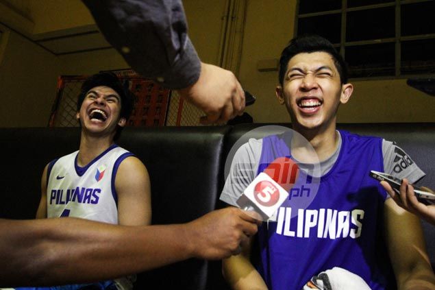 UAAP rivals Kevin Ferrer, Nash Racela find selves on same side in Gilas practice