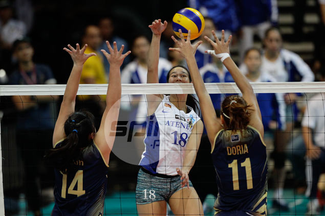 Alyssa Valdez glad to see super-sub Kim Gequillana's hardwork pay off for Lady Eagles