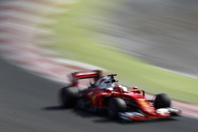 Ferrari's Kimi Raikkonen posts fastest preseason lap in F1 testing