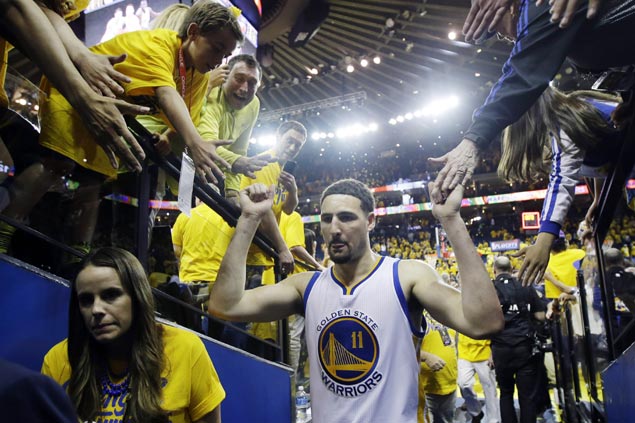 Klay Thompson stays in the background as silent leader for Warriors this playoffs