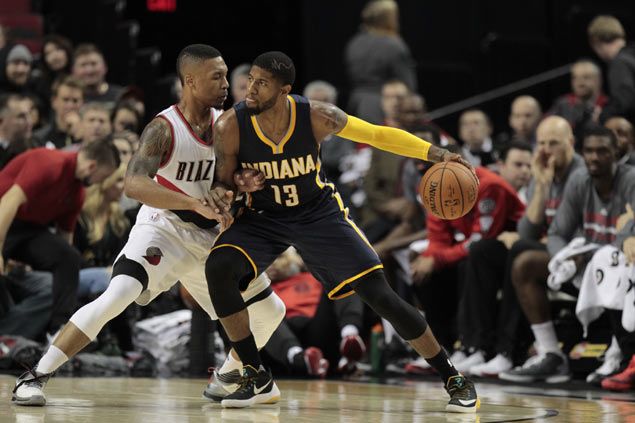 Lillard-led Blazers end Pacers win streak as Paul George's guns turn cold