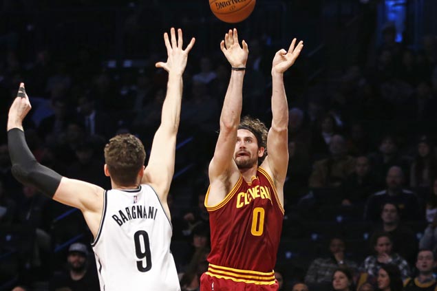 Cleveland bounces back strong after embarrassing loss with rout over Brooklyn behind Kevin Love's big night
