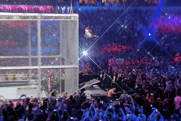 WATCH: Shane McMahon skies for show-stopping stunt but Undertaker wins in Wrestlemania 32
