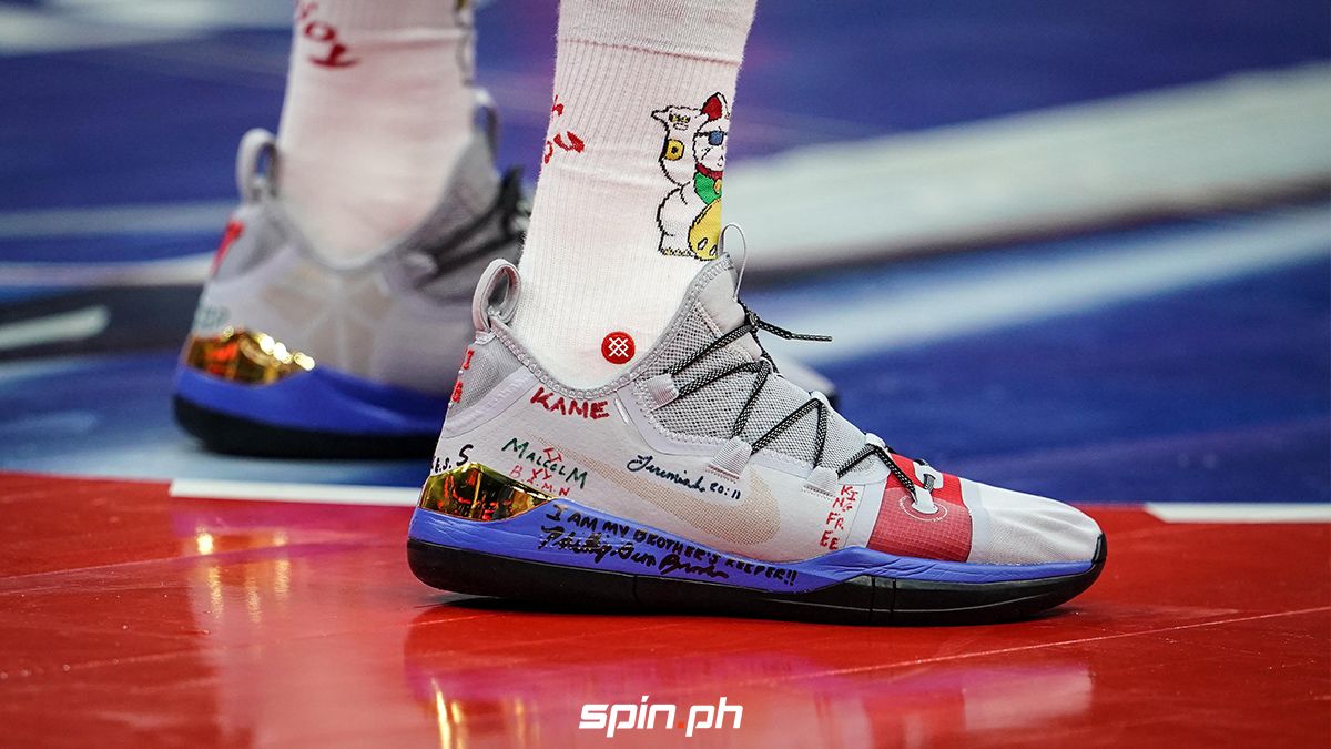 Check out Gilas Pilipinas' shoe game against Italy