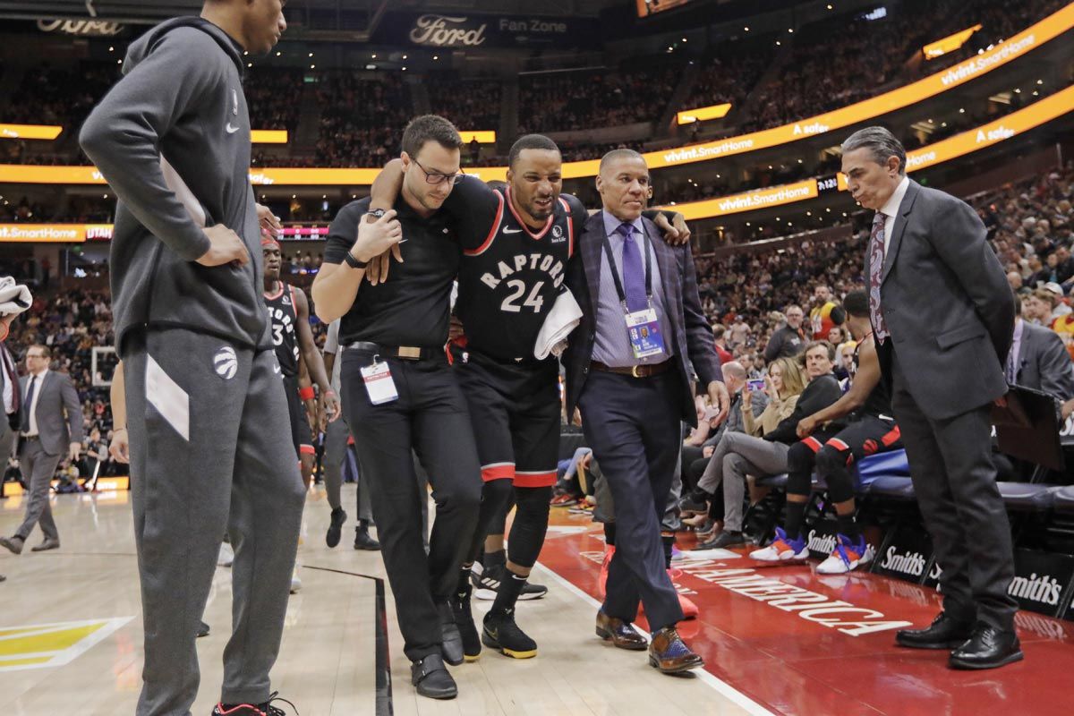 Norman Powell suffers injury but Raptors get by Jazz
