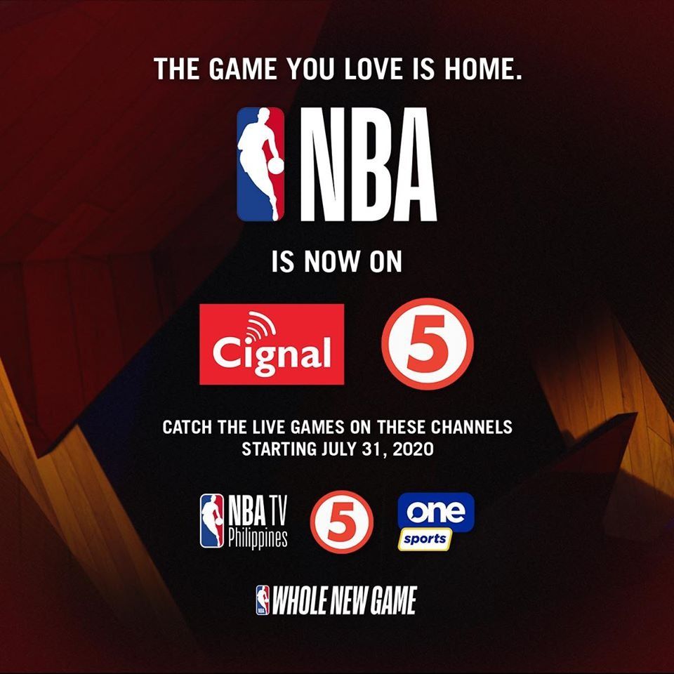 Schedules, other details of Cignals TV broadcast of NBA games