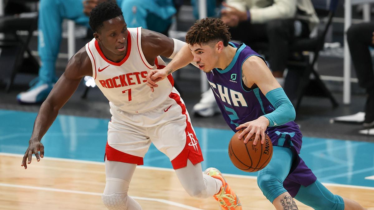LaMelo Ball against the Houston Rockets