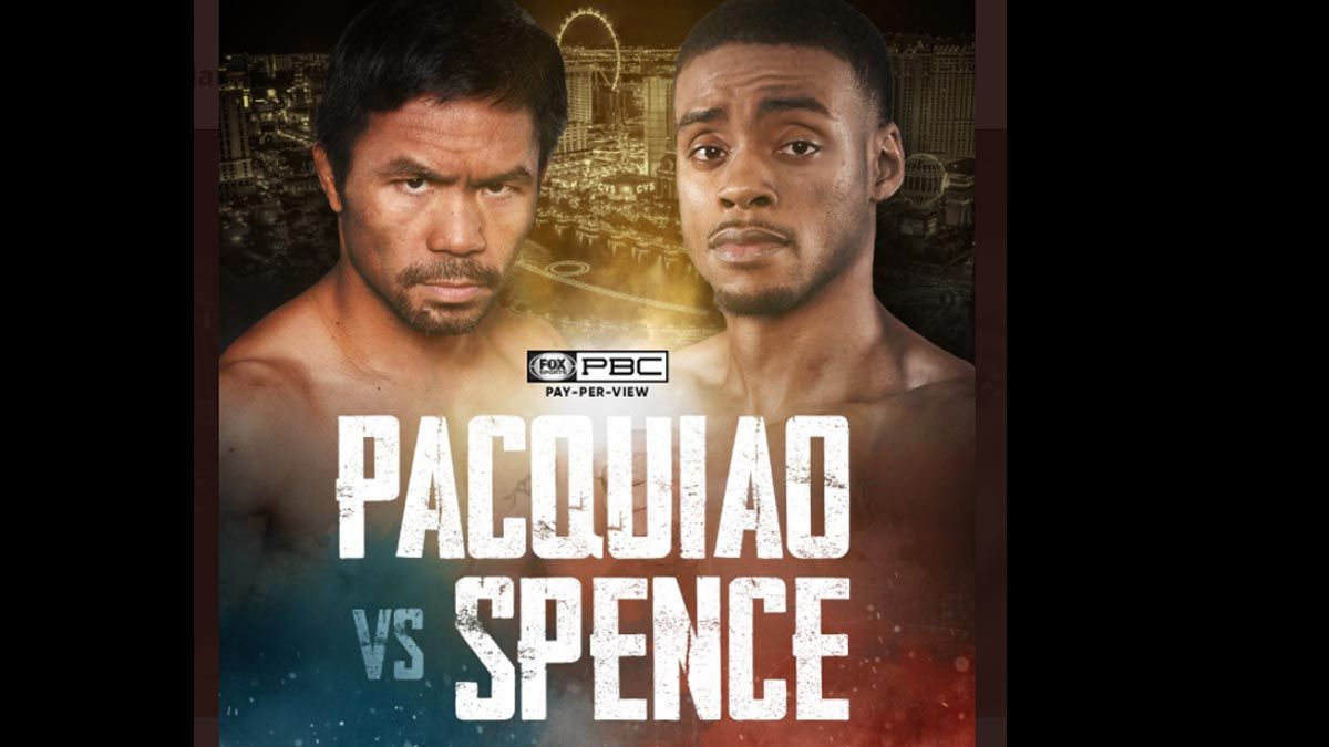 Pacquiao vs Spence poster