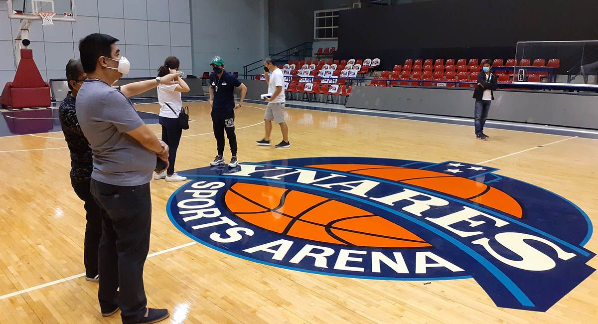 PBA commissioner Willie Marcial inspecting the Ynares Center for the 46th season.