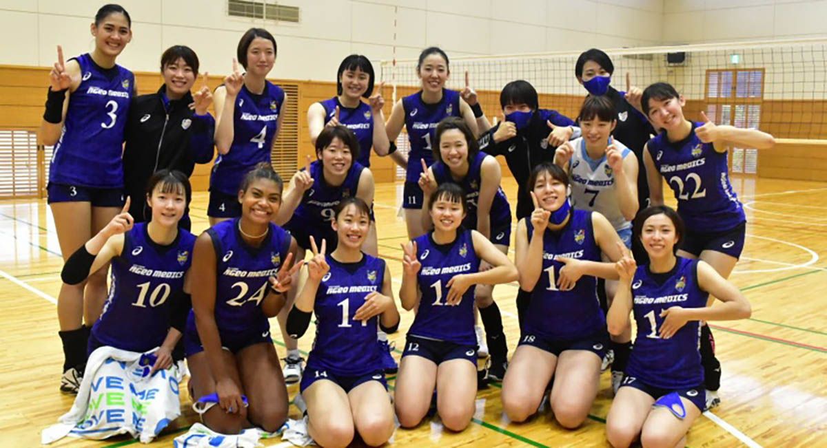 Ageo Medics is unbeaten after the opening weekend of the Japan V.League