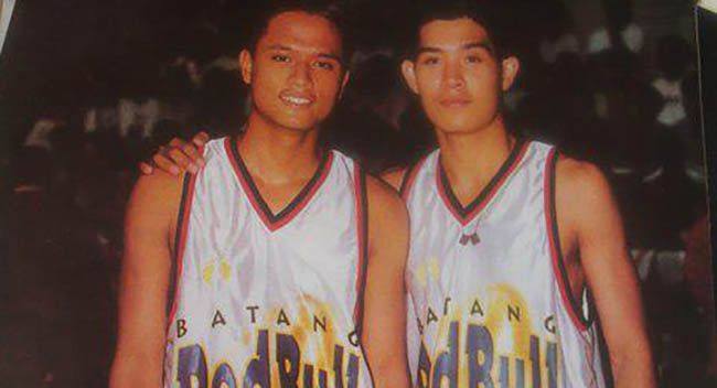 Former Red Bull players Lordy Tugade, left, and Bernard Tanpua.