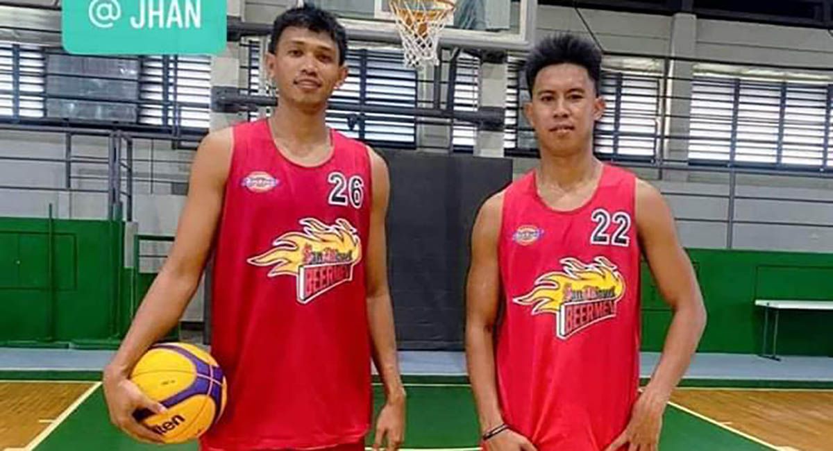 Jhan Nermal with longtime rival turned teammate Jeff Manday in SMB's 3x3 team.