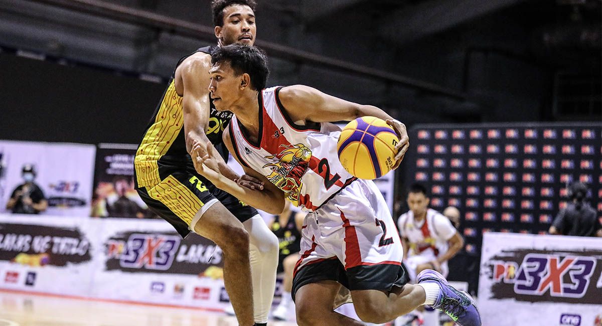 Jhan Nermal, seen in action against TNT's Jeremiah Gray, is living a dream by playing for San Miguel in the PBA 3x3.