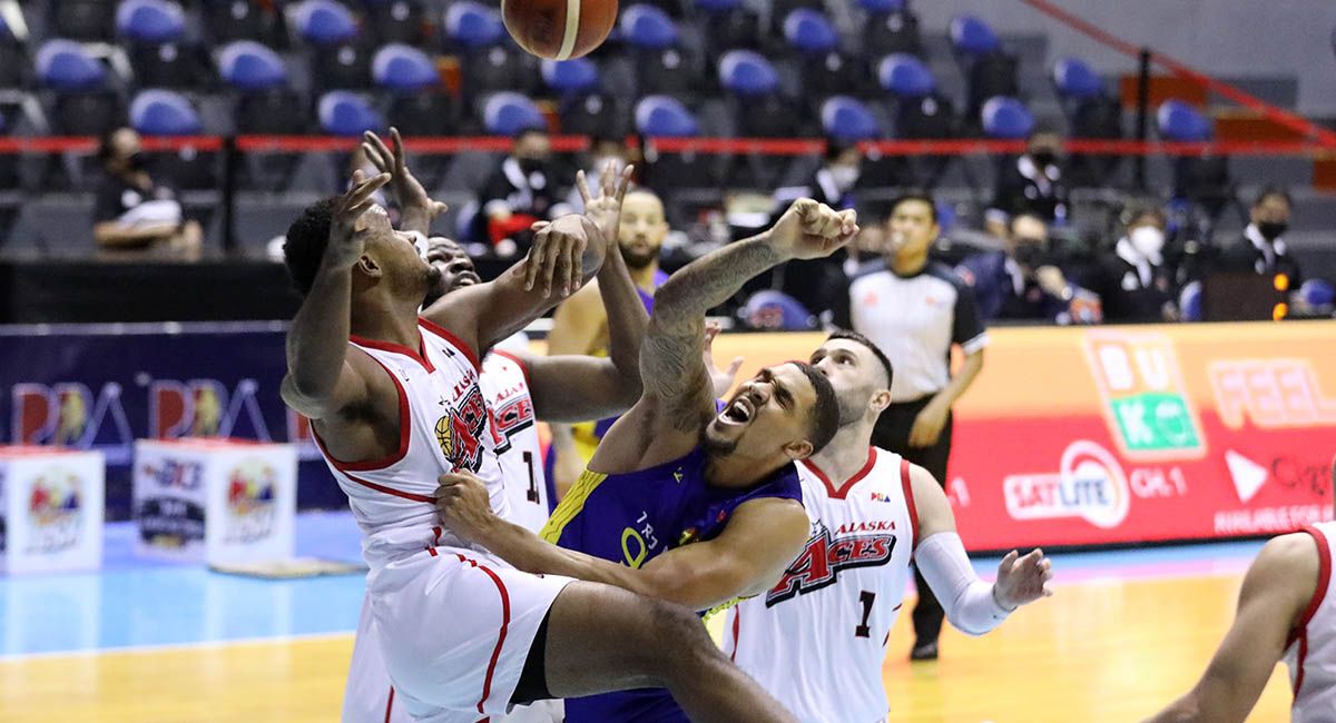 TNT import McKenzie Moore spent most of the final minutes of the PBA game against Alaska on the bench.
