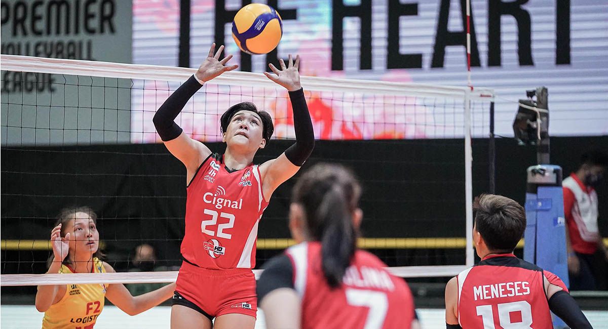Gel Cayuna led from the front for the Cignal HD Spikers.