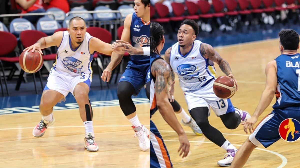 Paul Lee and Magnolia teammate Calvin Abueva have struggled in the series against Meralco.