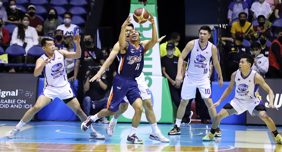 Chris Newsome delivered for Meralco under the grinding pressure of a Game Five.