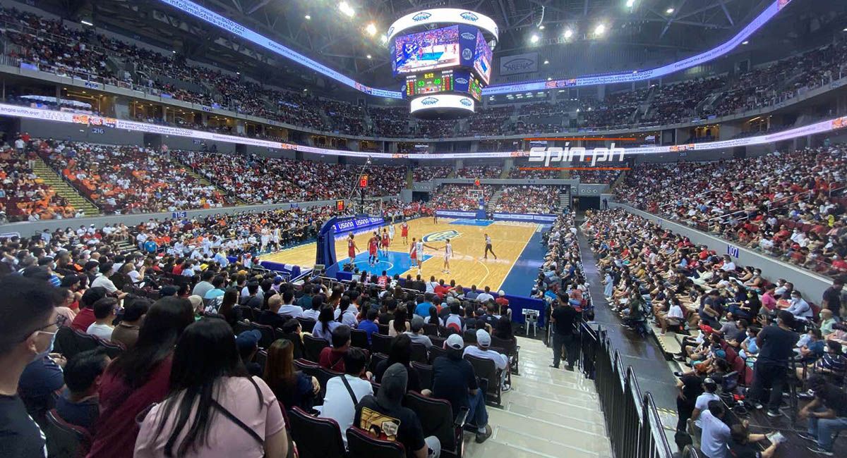 The Game Two crowd at the MOA Arena was placed at 16,104.