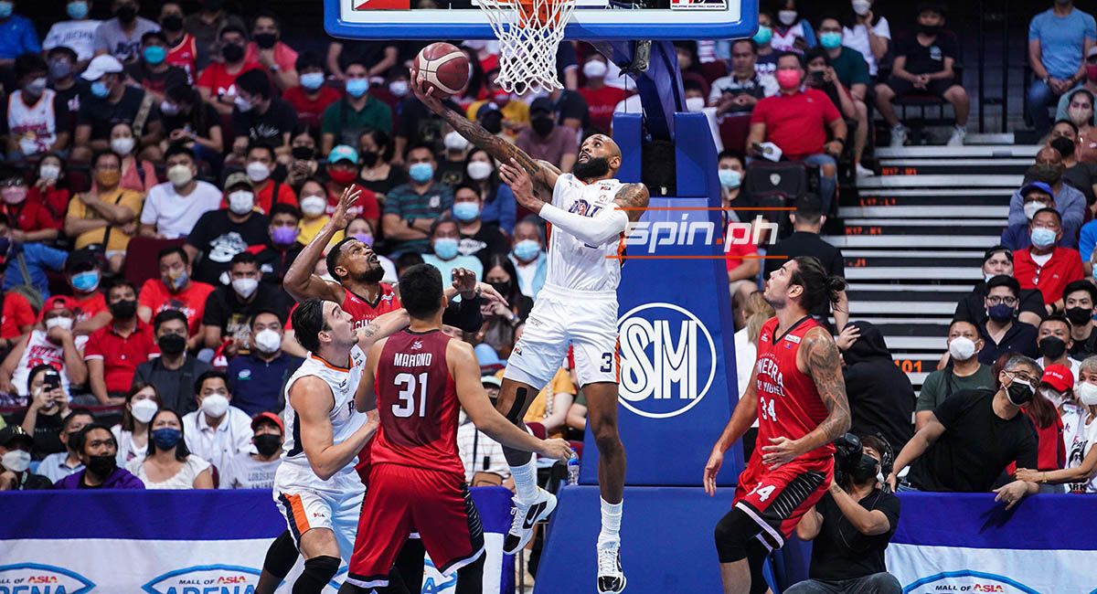 Tony Bishop led the Meralco attack in Game 3.
