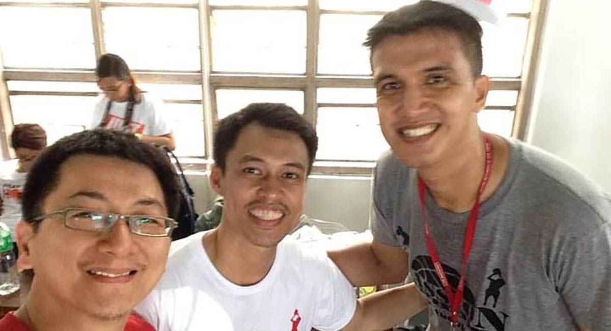 Eric Suguitan, right, with former SPIN.ph staff writer Richard Dy and Rob Labagala.