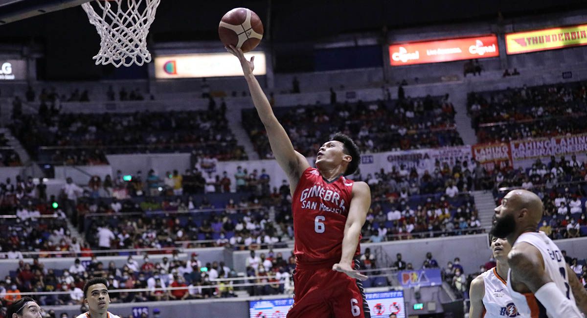 Scottie Thompson delivers the big baskets for Ginebra late in Game Five.