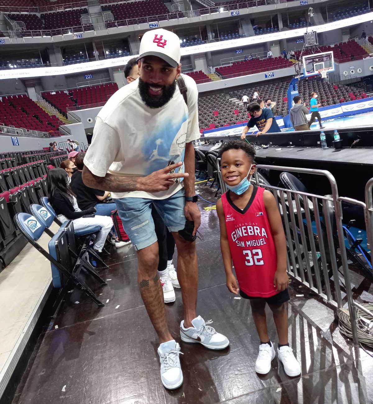 Justin Brownlee 's youngest son Jye a big Tony Bishop fan