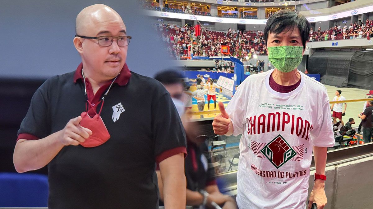 UP coach Goldwin Monteverde thanked the Maroons' supporters led by Robina Gokongwei-Pe.