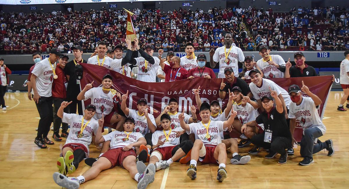 UP celebrates its first UAAP championship in 36 years.