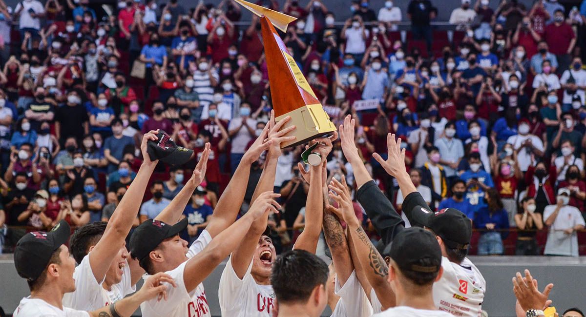 UP celebrates its first UAAP championship in 36 years.