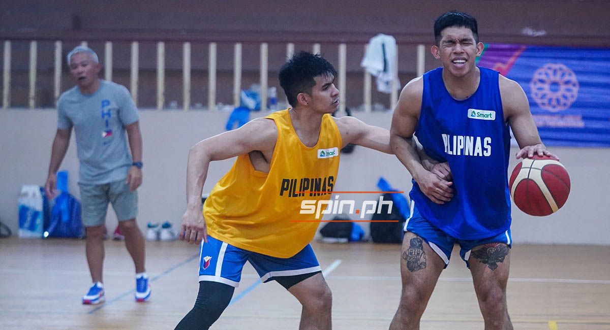 Kiefer and Thirdy Ravena in Gilas practice ahead of its SEA Games debut.
