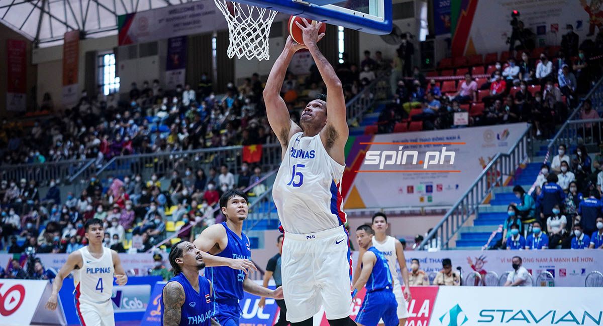 June Mar Fajardo an unstoppable force inside in Gilas Pilipinas game against Thailand.