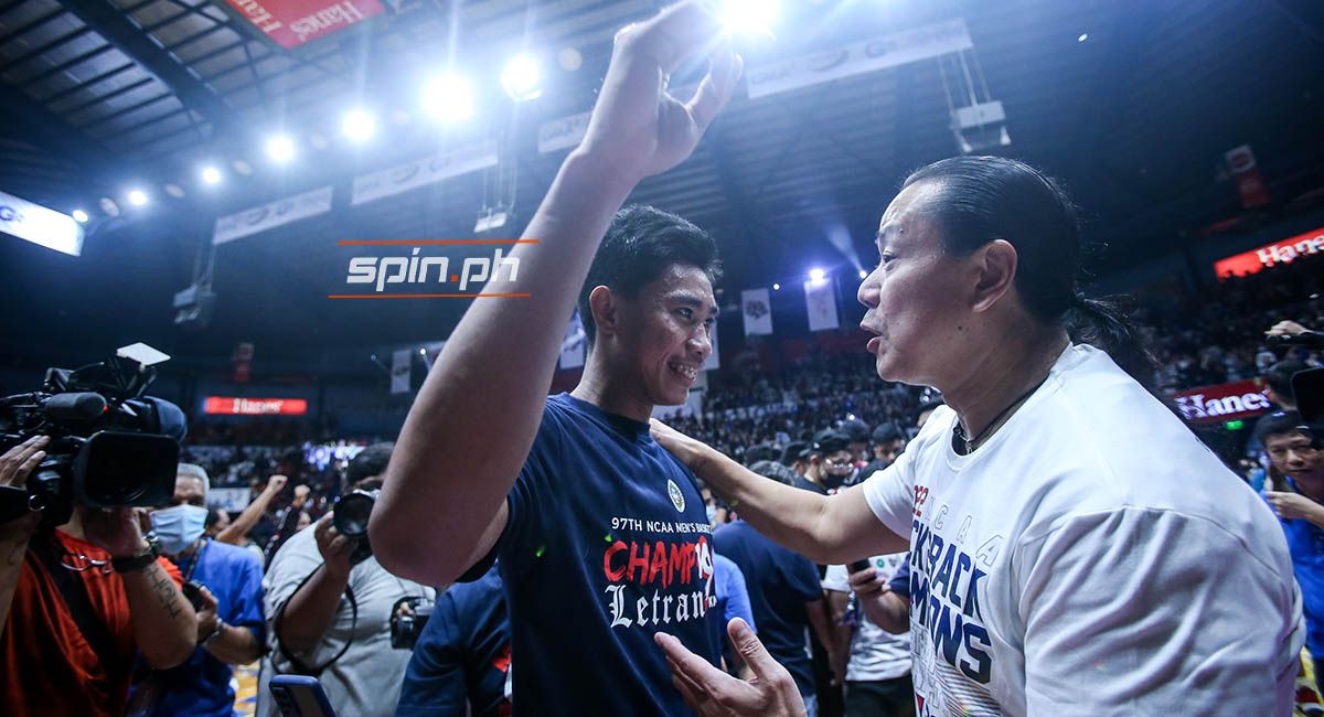 Letran star Rhenz Abando says a pep talk from Alfrancis Chua fired him up late in Game Two.