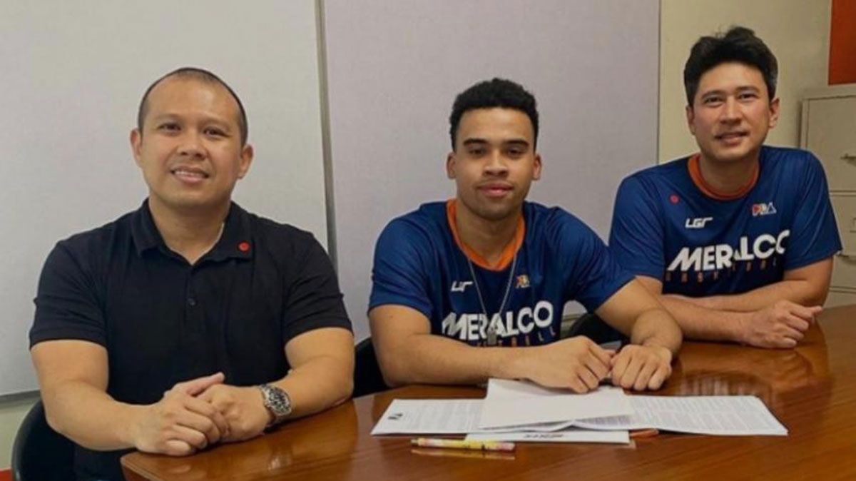 Aaron Black contract signing Marvin Espiritu Paolo Trillo Meralco