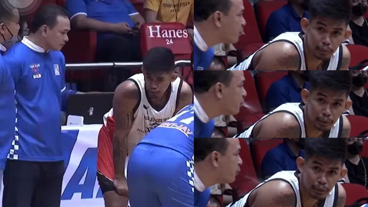 San Juan assistant coach Yong Garcia is caught on camera spitting on Lordy Casajeros.