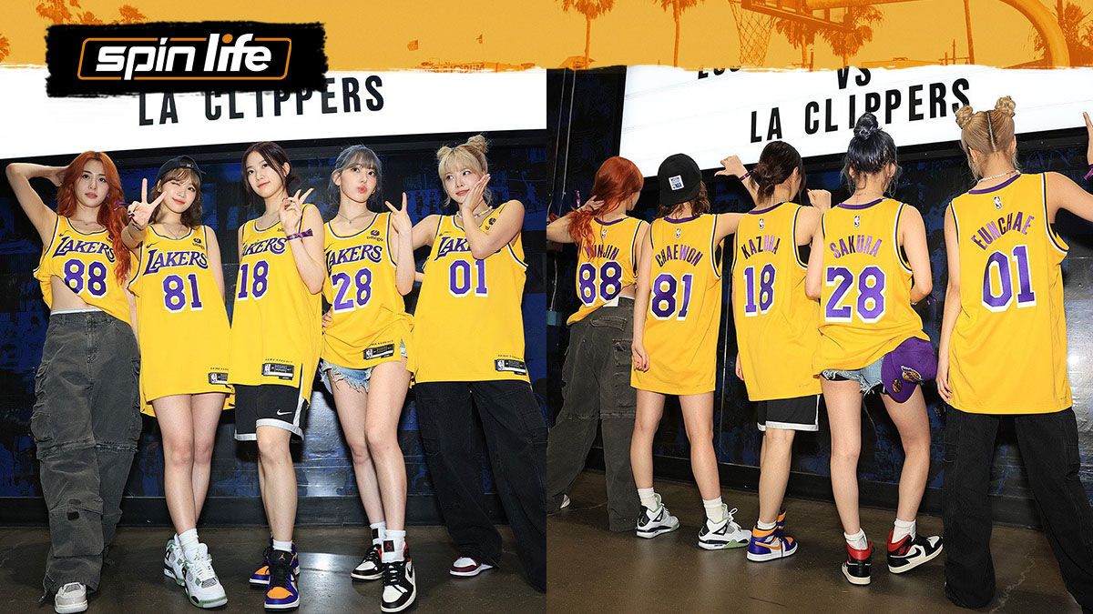 LOOK: Le Sserafim flexes LA Lakers jersey