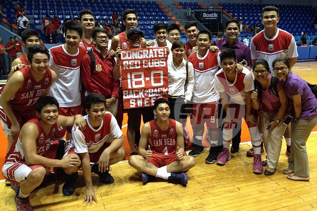 San Beda Red Cubs complete rare 18-game sweep to earn outright berth in ...